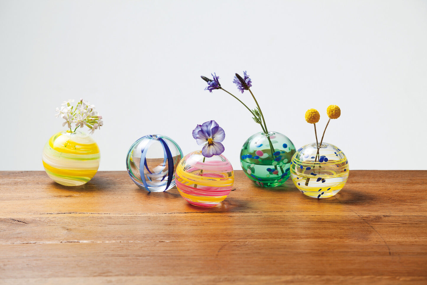Glass Flower vase - TSUGARU BIIDRO - BLUE