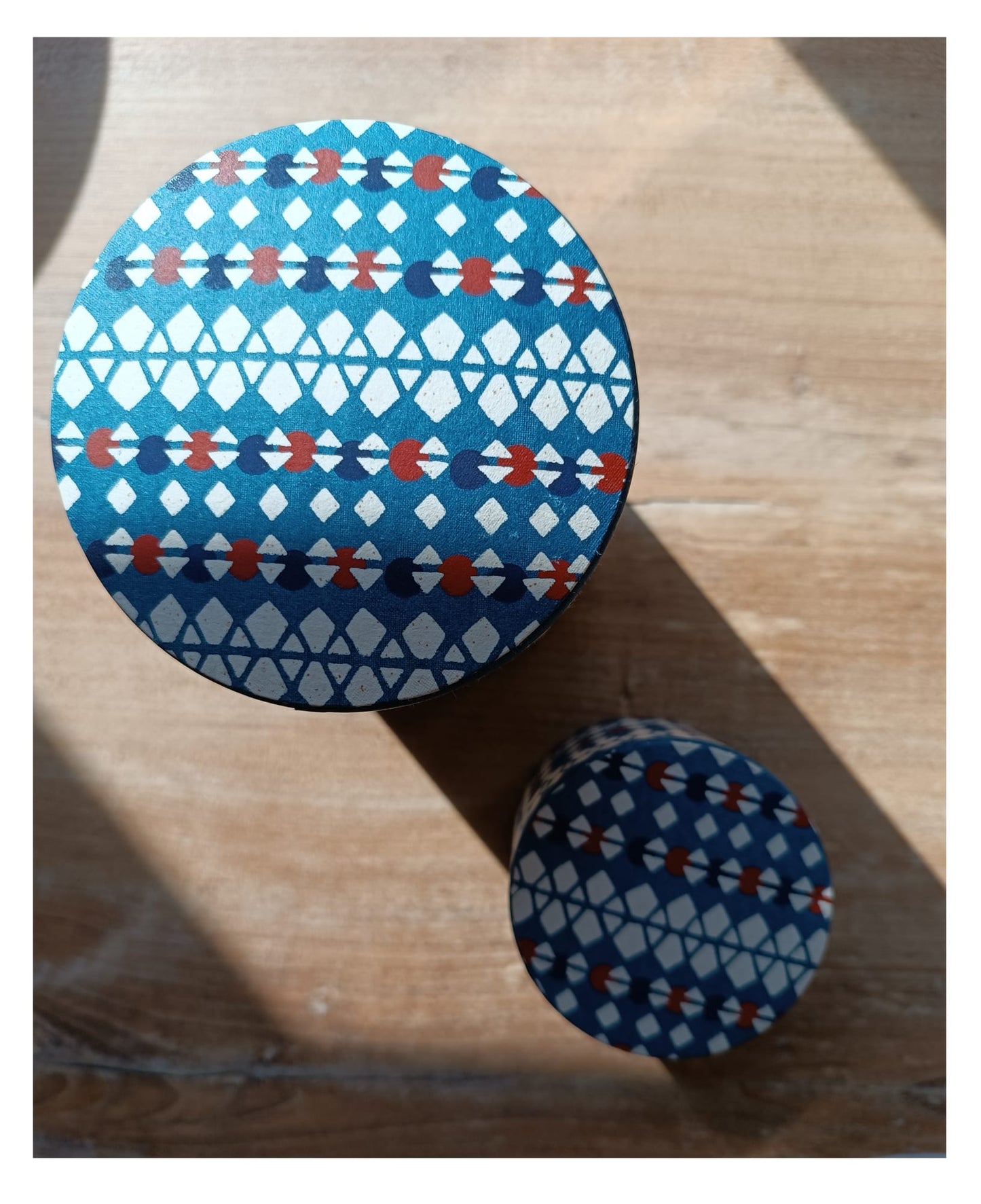 Washi container blue L size