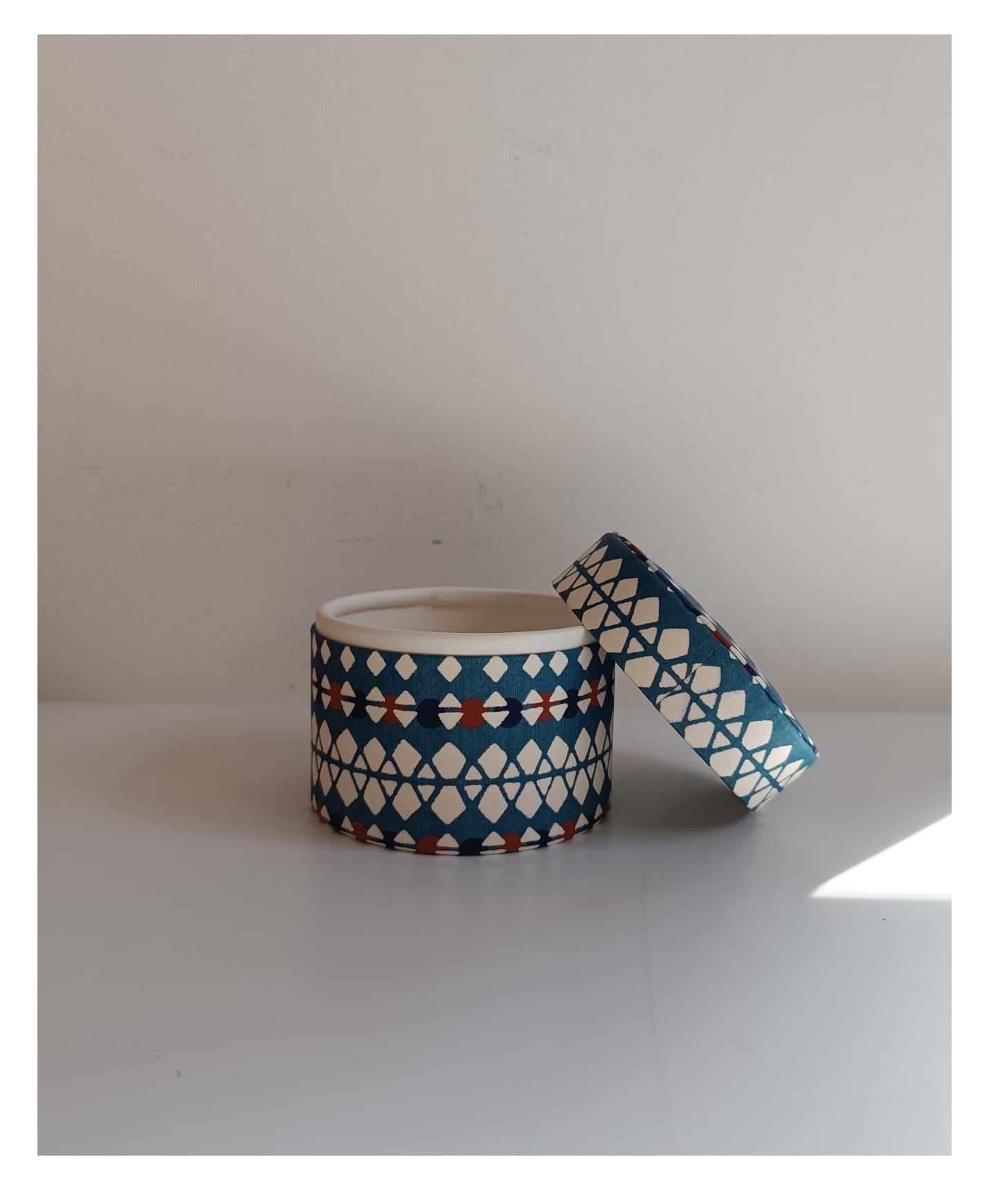 Washi container blue S