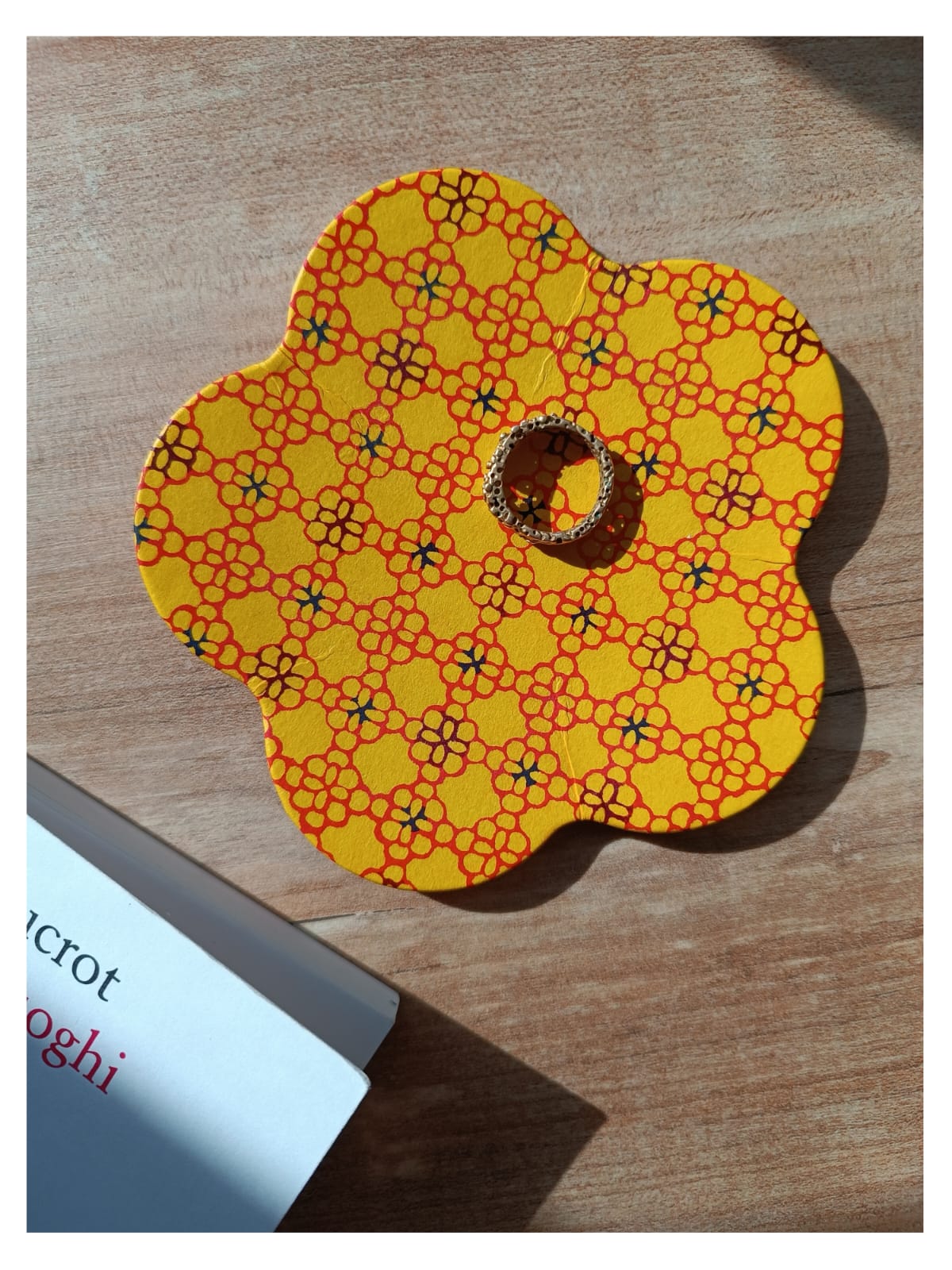 Washi paper tray flower