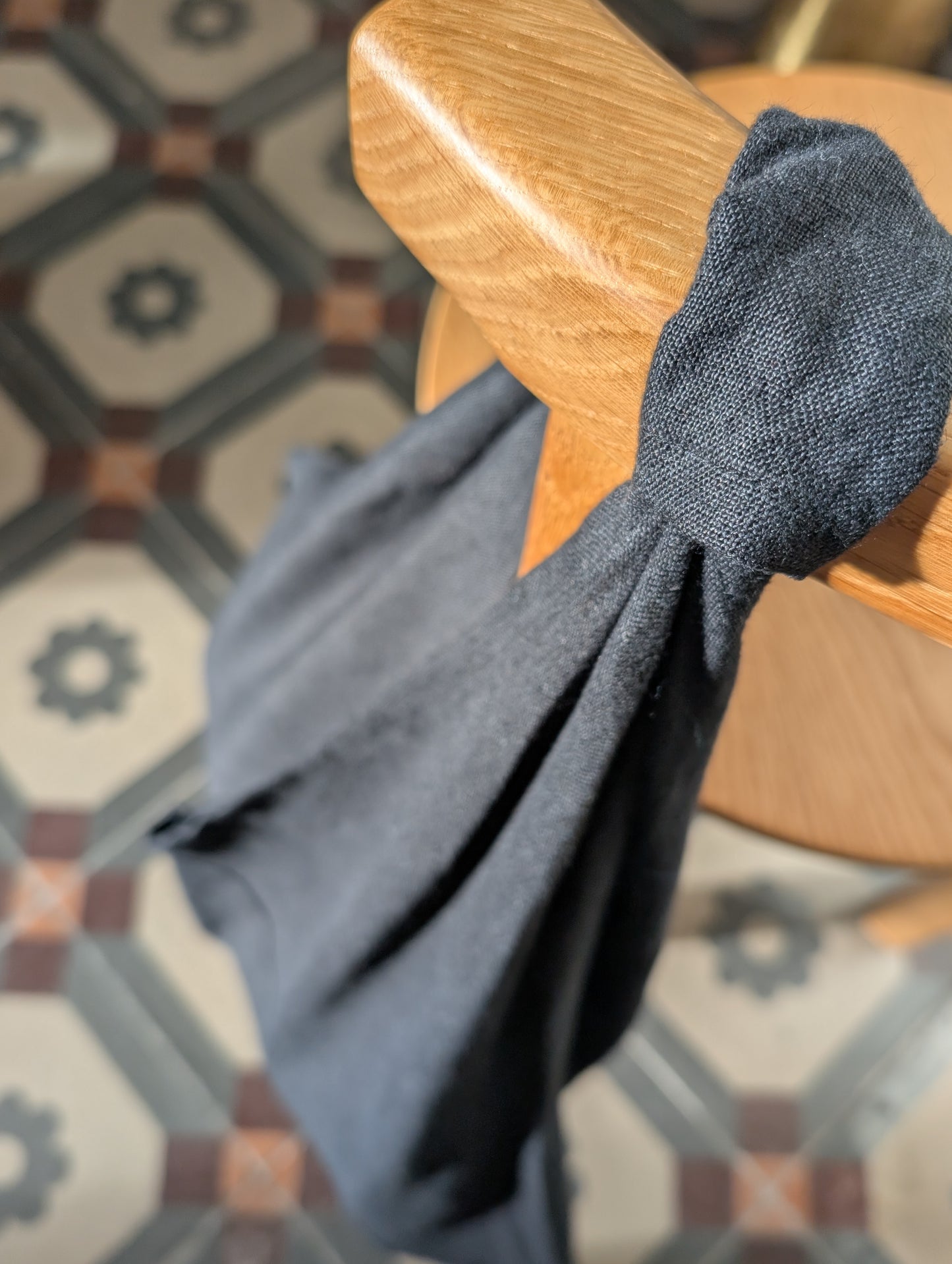 SOBA ORIGAMI Bag - linen black