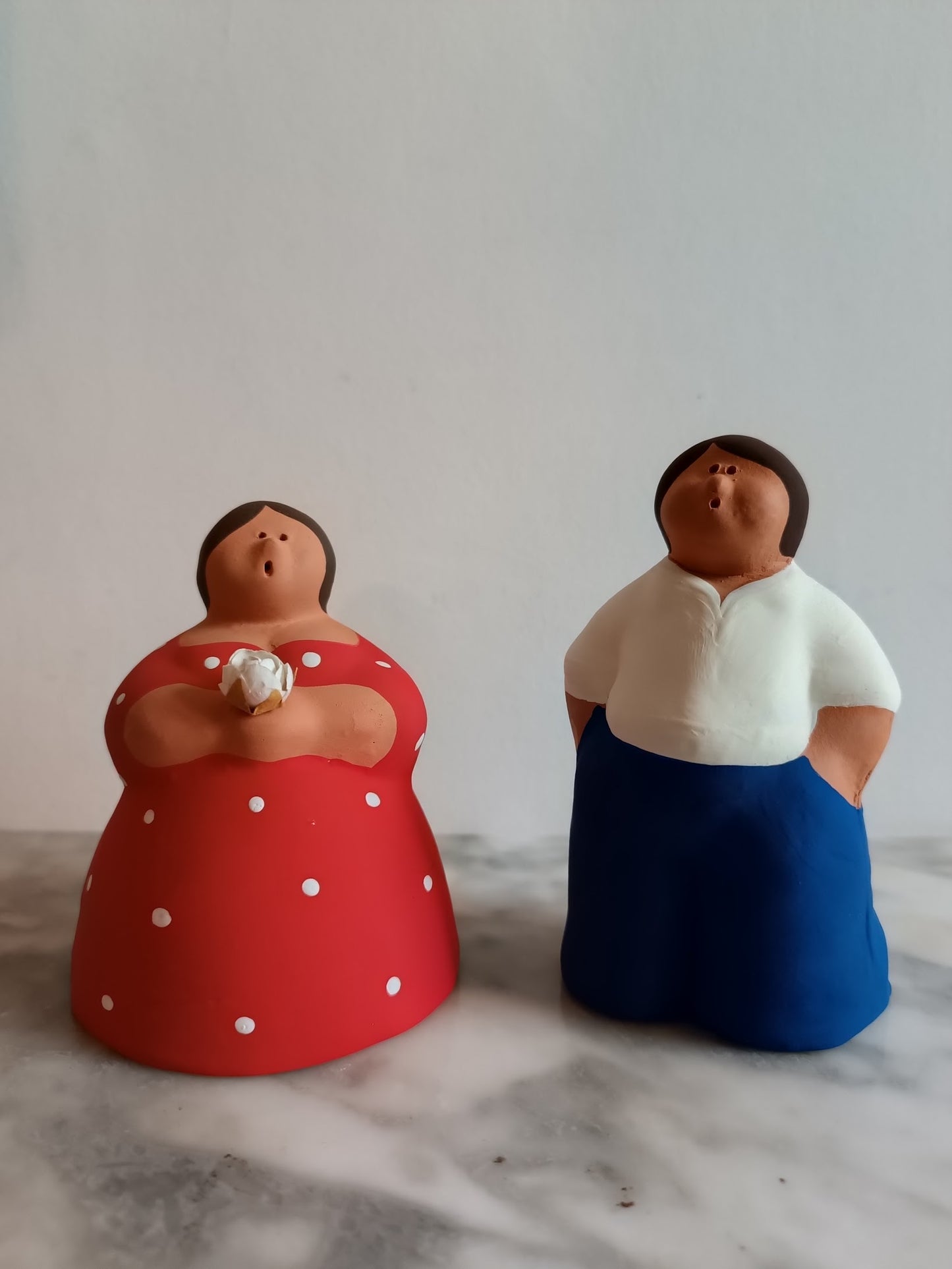 Mamma dolls couple red & blu マンマ人形カップル