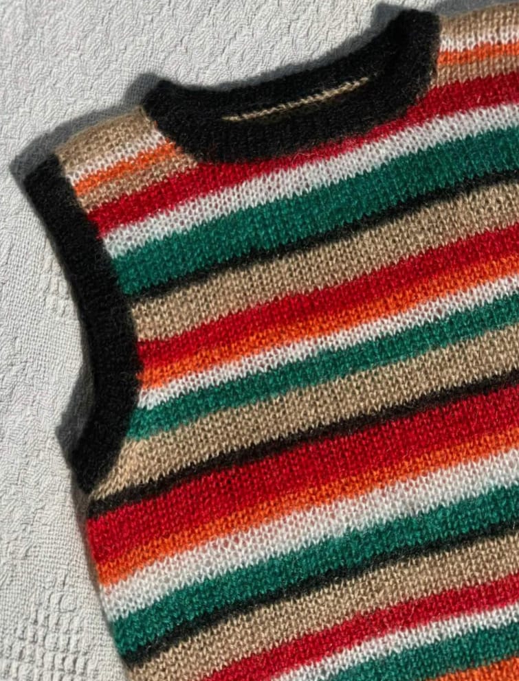 HANNKA Vest - striped color