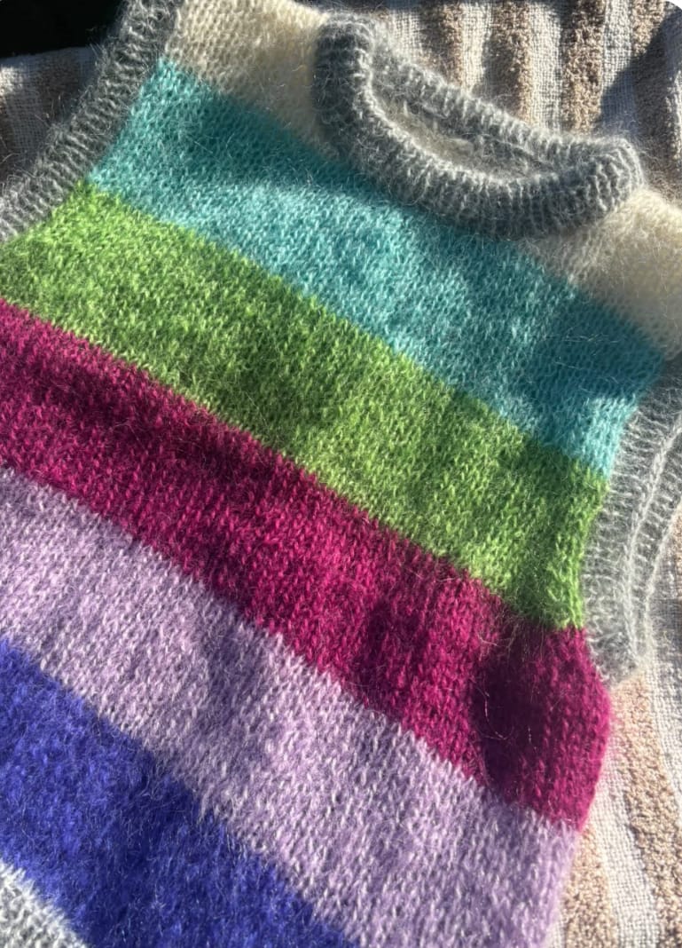 HANNKA Vest - striped color