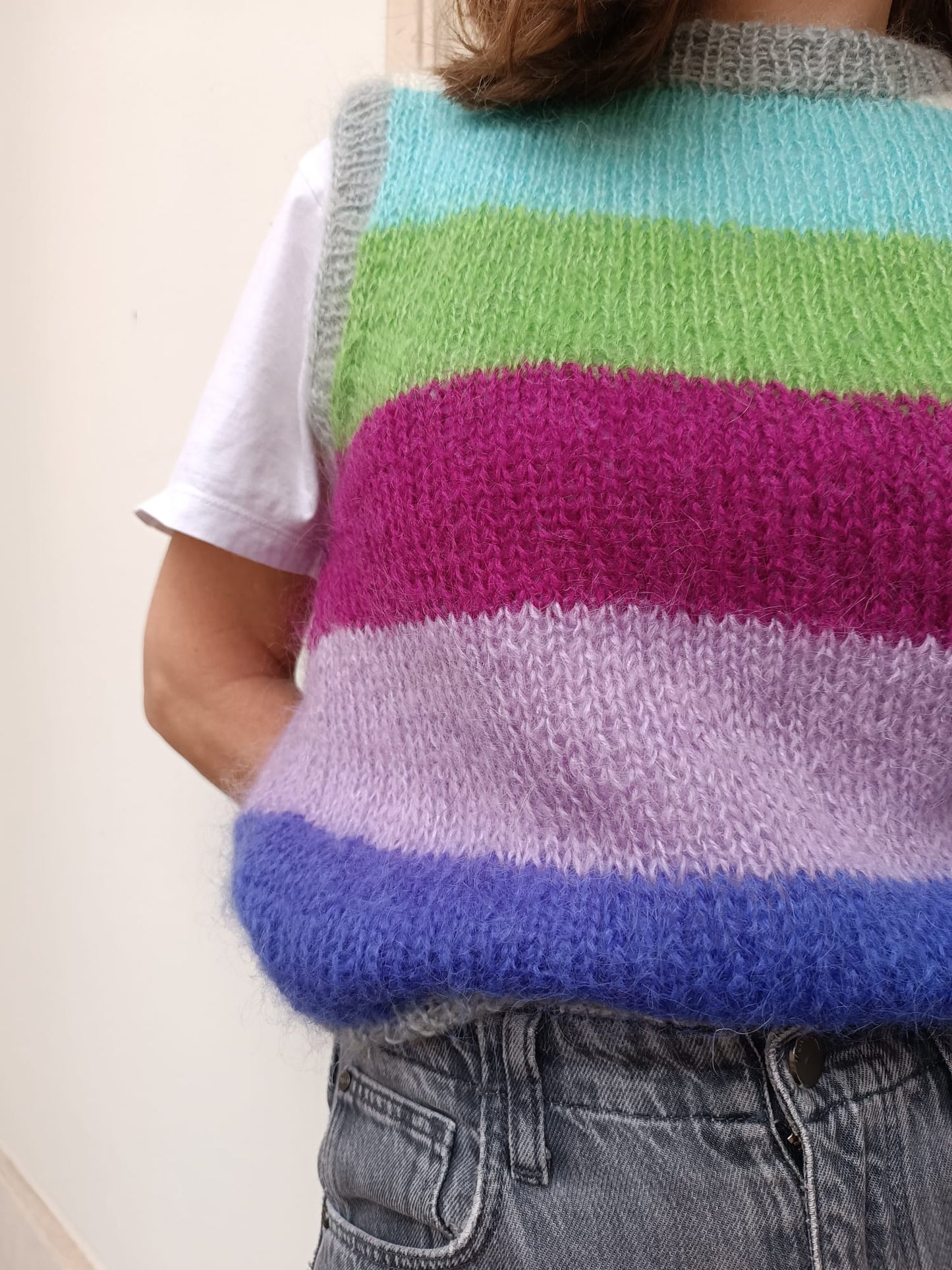 HANNKA Vest - striped color