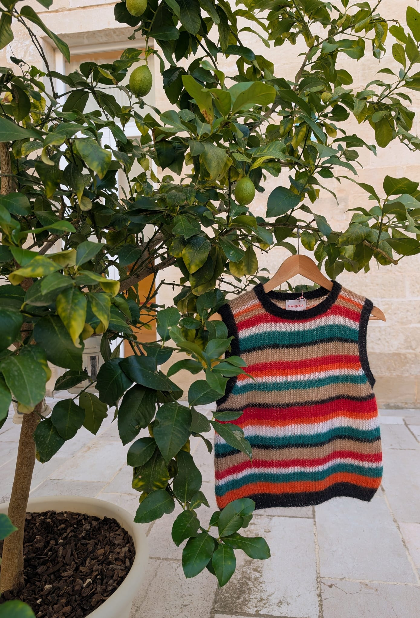 HANNKA Vest - striped color