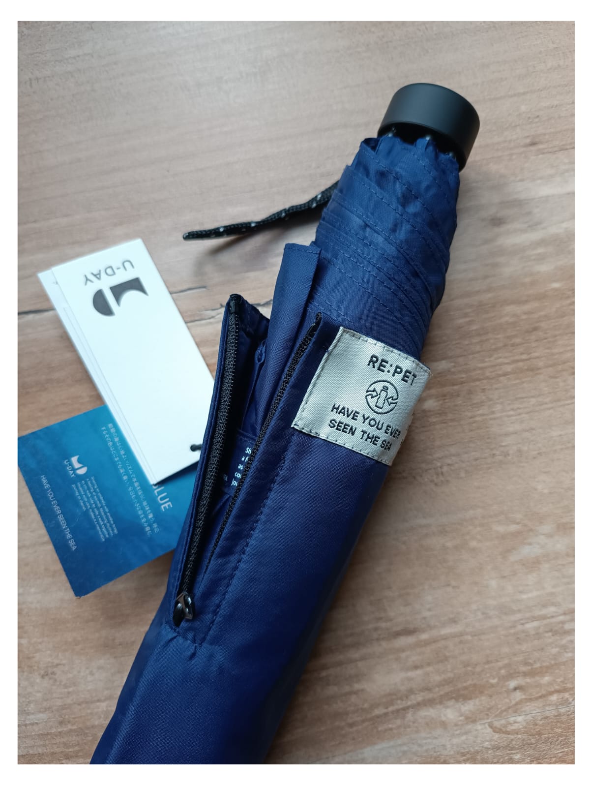 Japanese folding umbrella blue