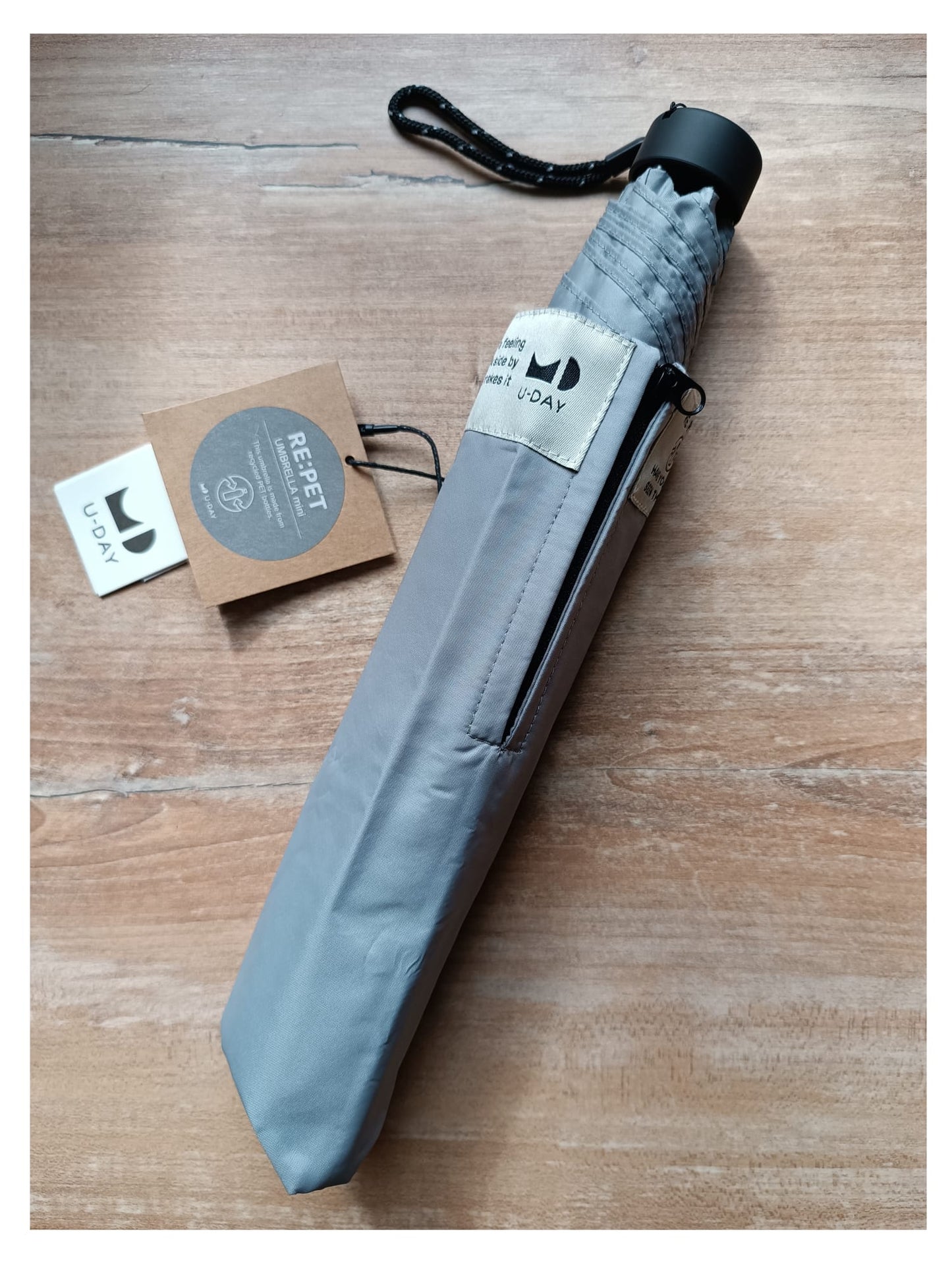 Japanese folding umbrella smoky gray