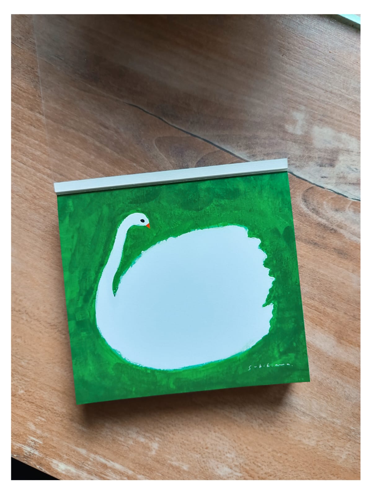 Hyogensha Swan small letter & block memo