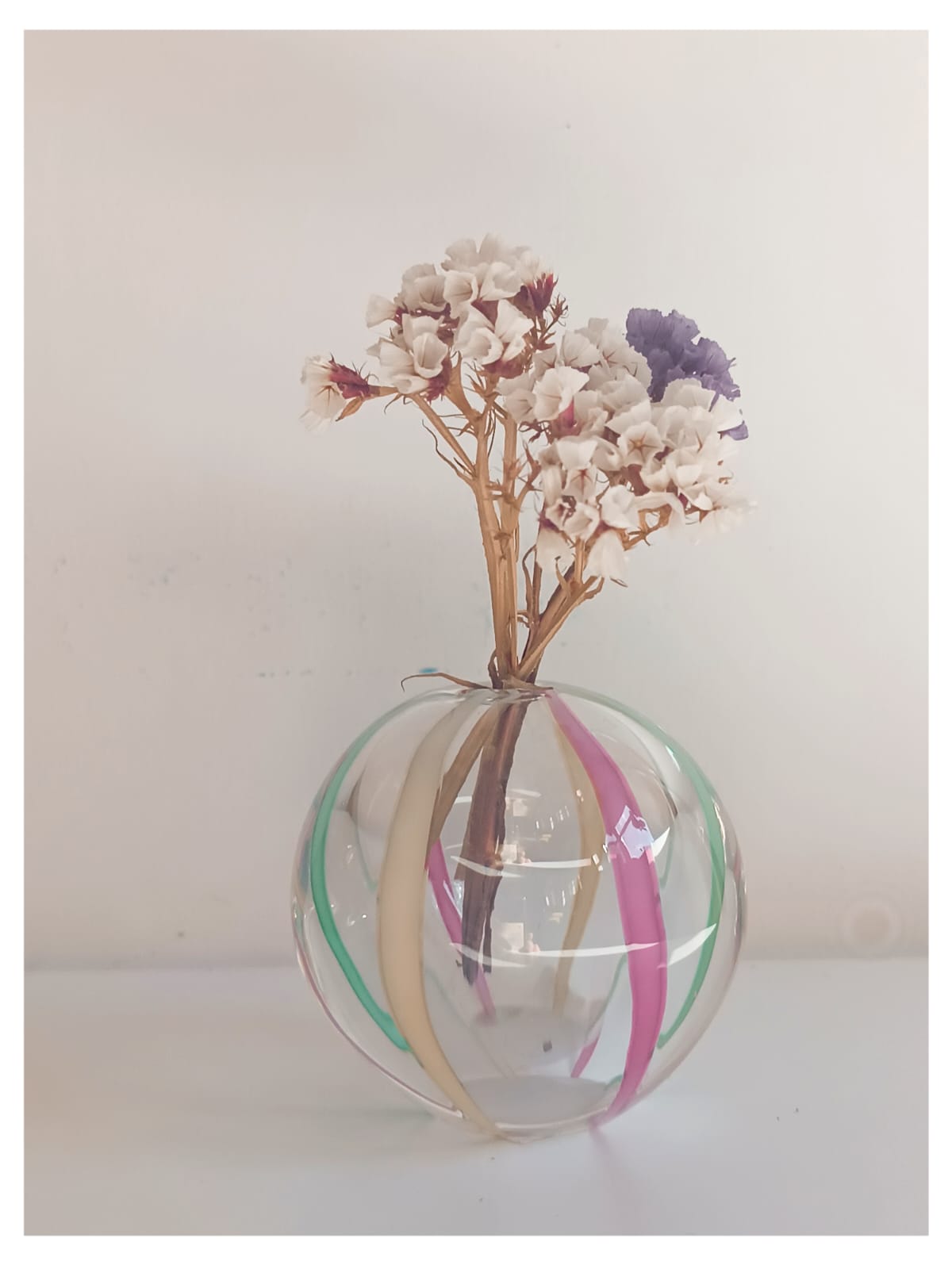 Glass Flower vase - TSUGARU BIIDRO - PINK