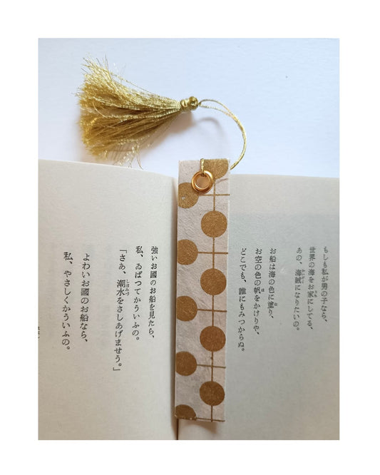 HANDMADE BOOKMARK LOKTA DOT WHITE