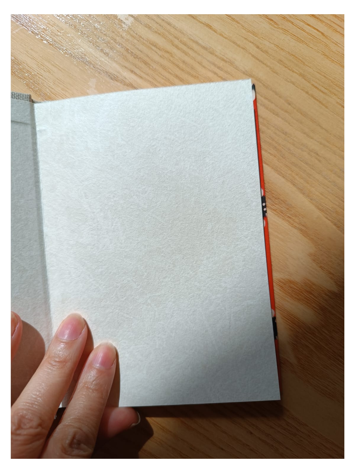ANYUK  Handmade KATAZOME NOTE BOOK KIKAGAKU AKA