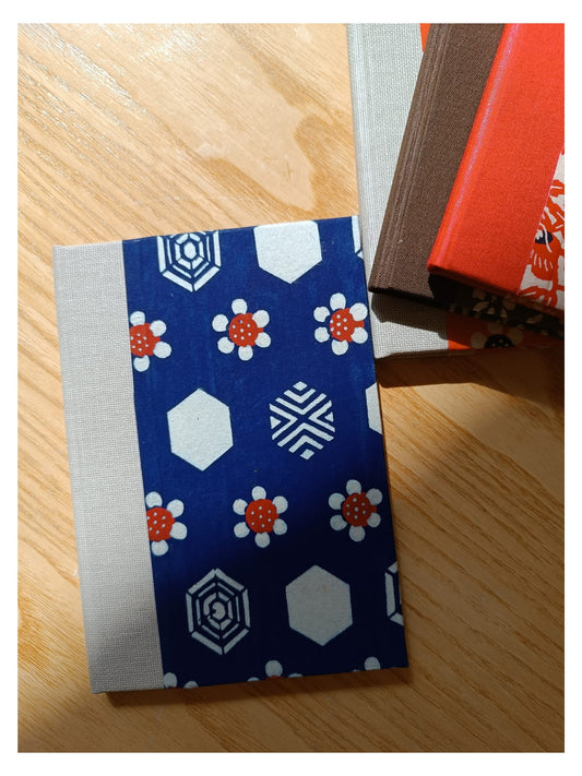 ANYUK  Handmade KATAZOME NOTE BOOK KIKAGAKU AO