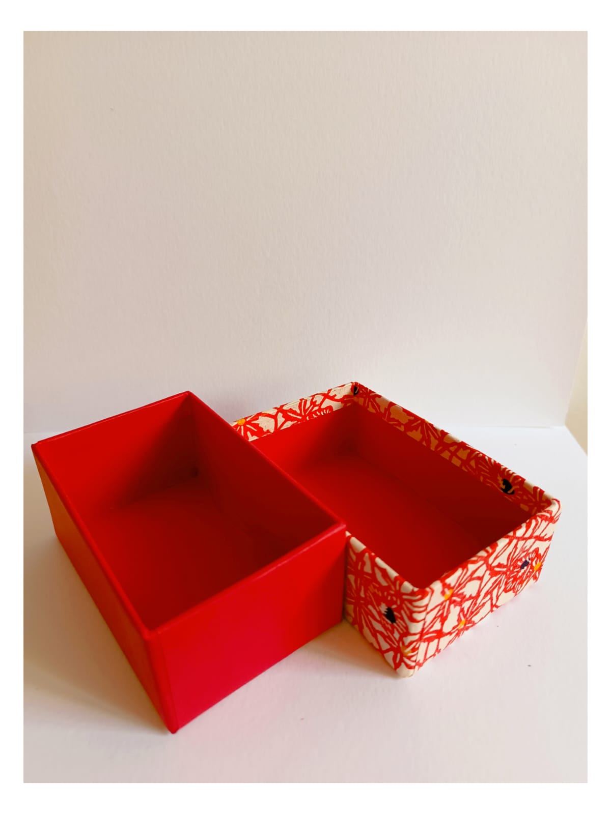 Anyuk handmade buisiness card box RED FLOWER