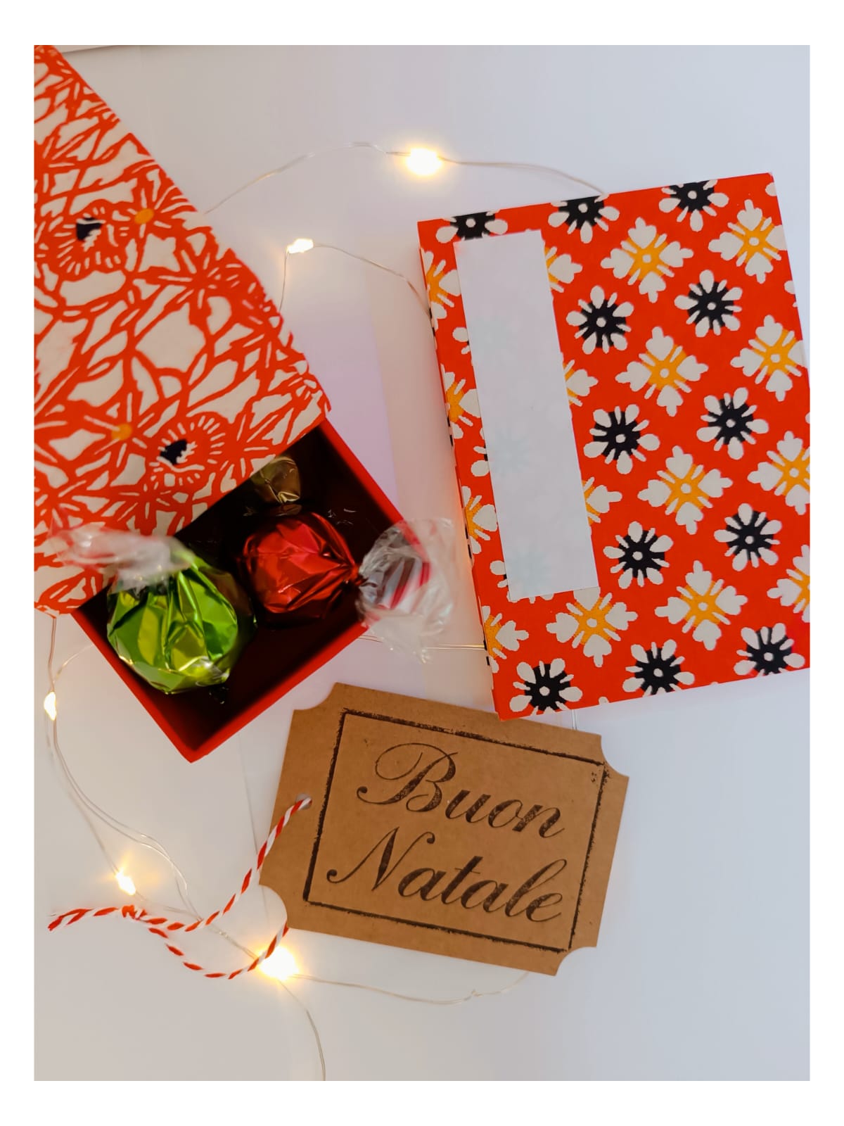 Anyuk handmade buisiness card box RED FLOWER