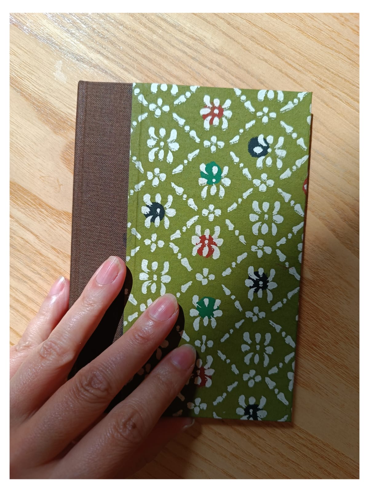 ANYUK  Handmade KATAZOME NOTE BOOK WAKABA