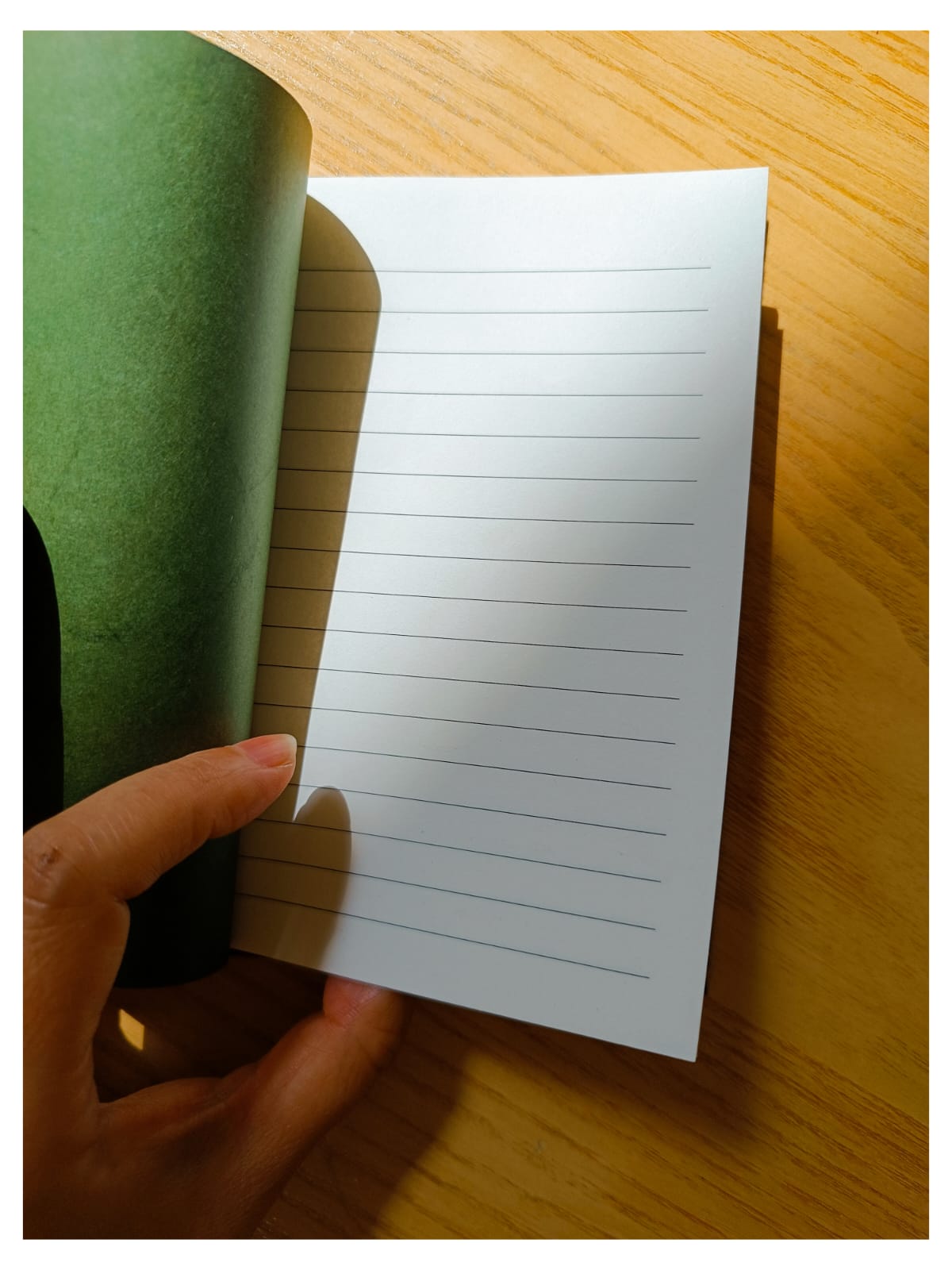 ANYUK  Handmade KATAZOME NOTE BOOK WAKABA