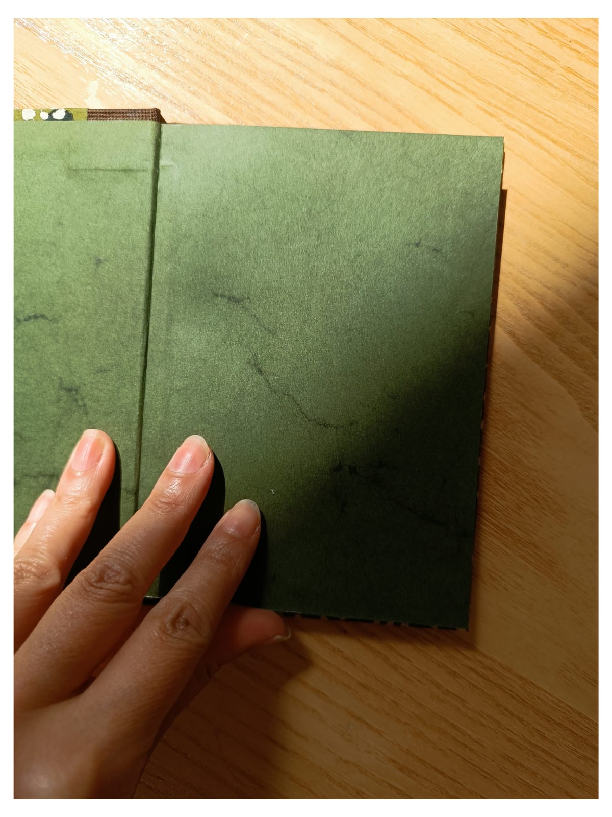 ANYUK  Handmade KATAZOME NOTE BOOK WAKABA